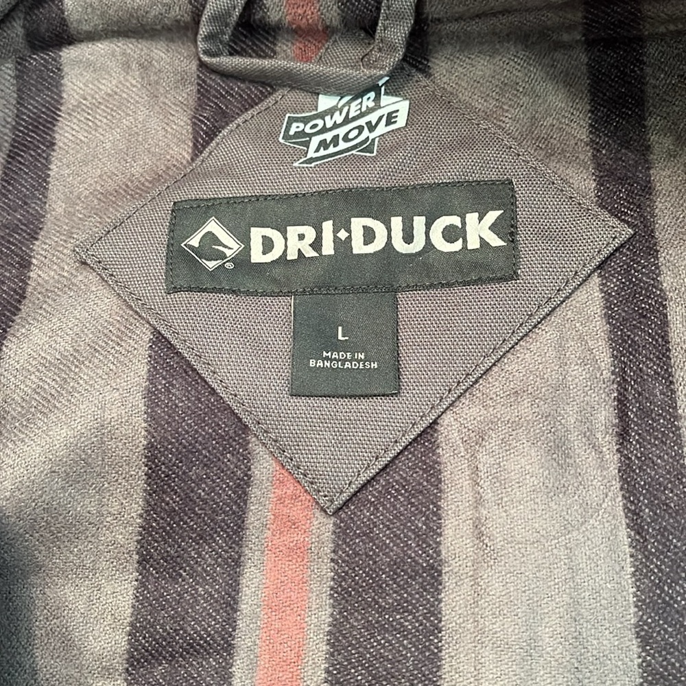 DRI DUCK Men's Charcoal Yellowstone Power Move Canvas Jacket/NWT/L - Picture 13 of 16